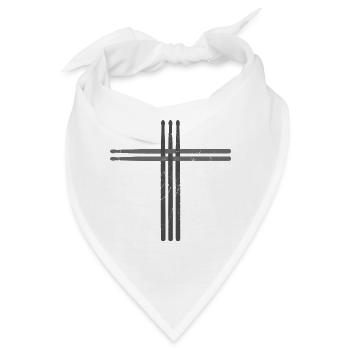 Drummer - Bandana - Weiß - Vorne
