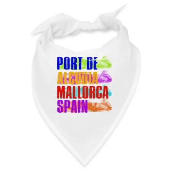 Port De Alcudia Spanien Balearen Mallorca Urlaub - Bandana - Weiß - Vorne