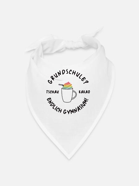 Grundschule Endlich Gymnasium 5. Klasse Geschenk - Bandana - Weiß
