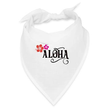 Aloha - Bandana - Weiß - Vorne