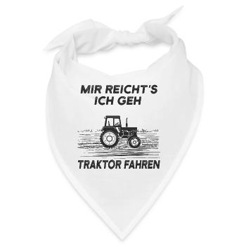 Traktor - Bandana - Weiß - Vorne