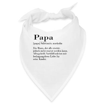 Papa - Bandana - Weiß - Vorne