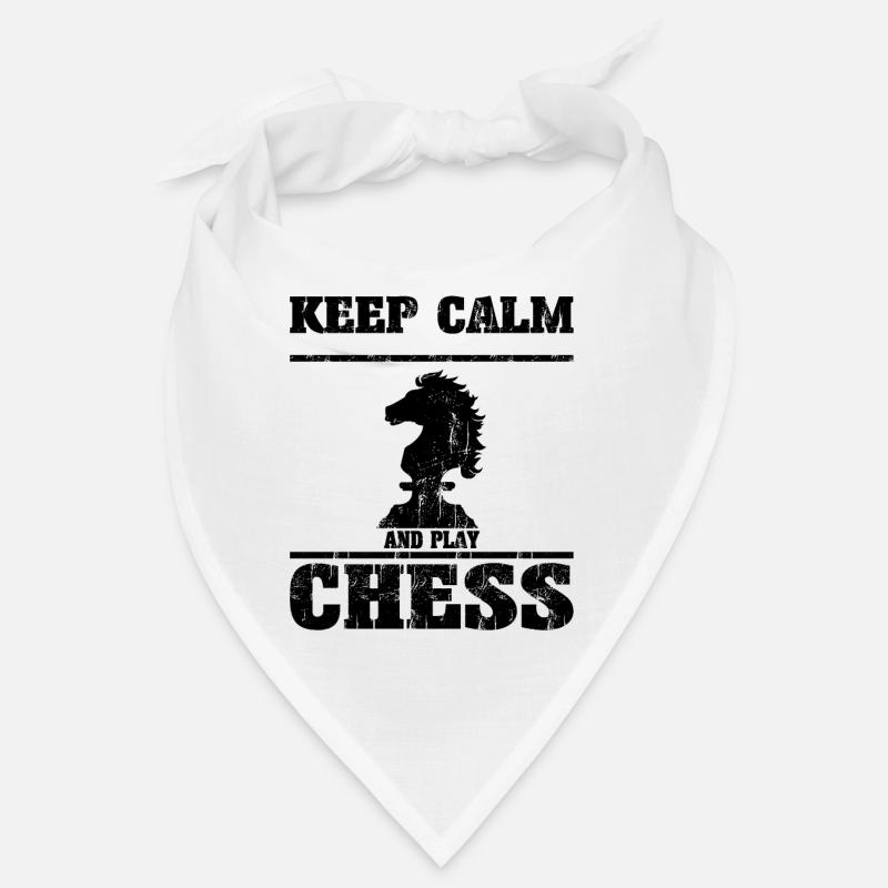 Chess Keep Calm and Play Chess gift Bandana