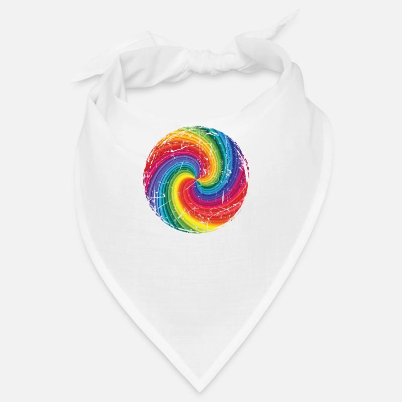 arc en ciel - Bandana - blanc