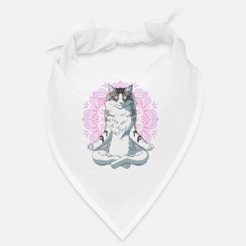 Le chat de la forêt norvégien Méditation Bandana
