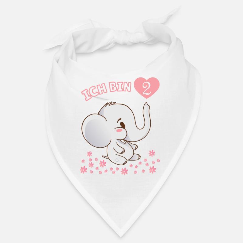 Mädchen Geburtstag 2-Jahre Bandana