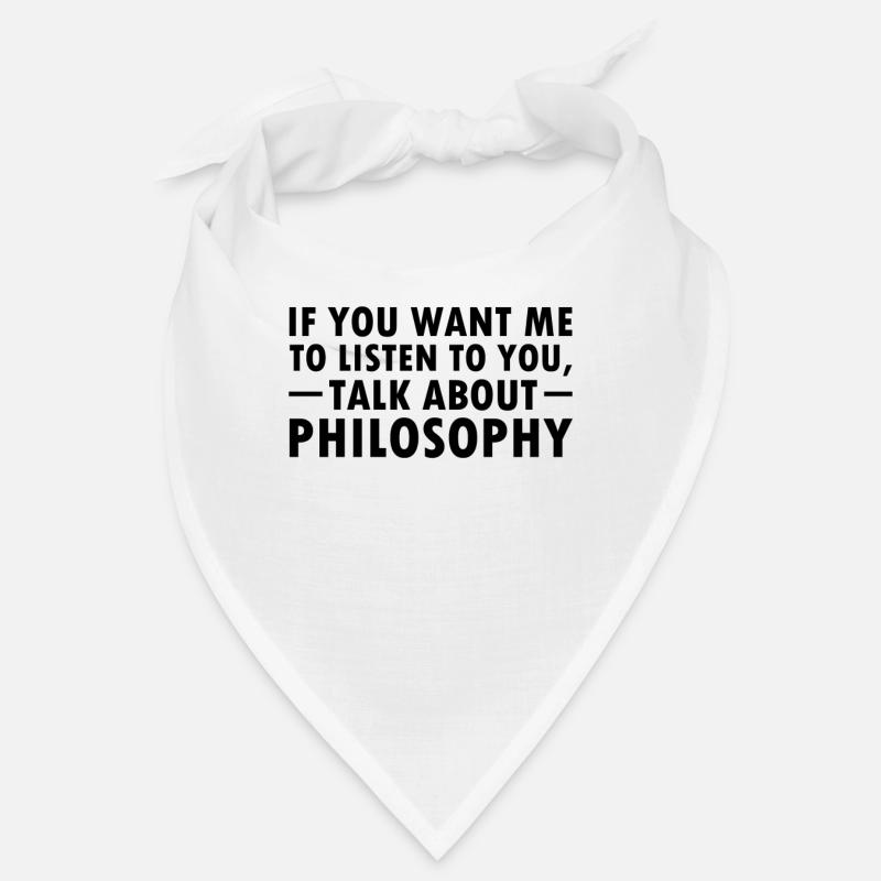 Funny philosophy saying student philosopher idea Bandana
