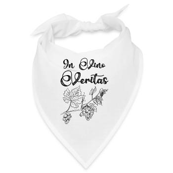 Wein In Vino Veritas - Bandana - Weiß - Vorne