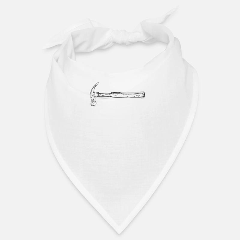 Hammer Handwerker - one line drawing Bandana