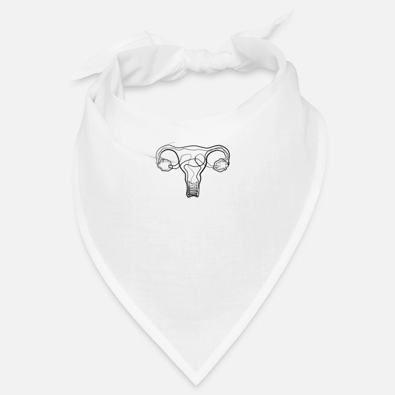 Gebärmutter - one line drawing Bandana
