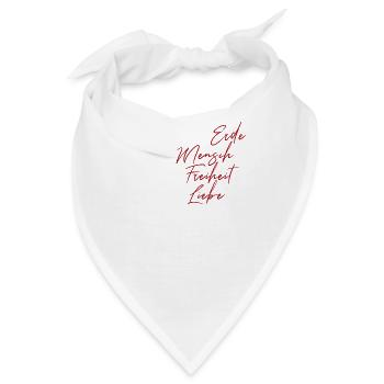 Geburtsort Erde Rasse Mensch - Bandana - Weiß - Vorne