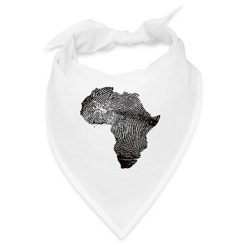 Afrika Afrika Kleidung Afrika Geschenk - Bandana - Weiß - Vorne