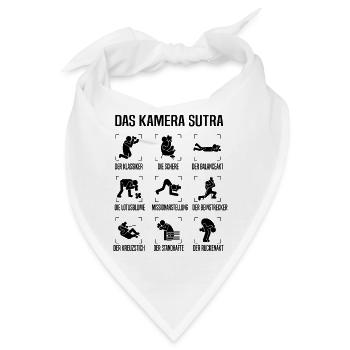 Kamera Sutra Fotograf Fotografen Fotografieren - Bandana - Weiß - Vorne