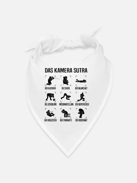 Kamera Sutra Fotograf Fotografen Fotografieren - Bandana - Weiß