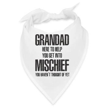 Opa hier, um Ihnen zu helfen, in Unfug zu geraten - Bandana - Weiß - Vorne