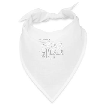 Christliches Design - Angst ist ein Lügner - Bandana - Weiß - Vorne