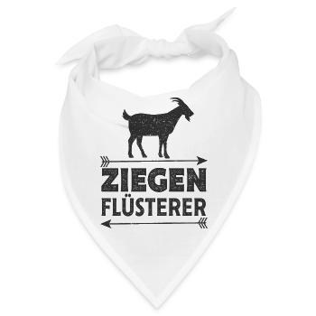 Ziegen Flüsterer - Bandana - Weiß - Vorne
