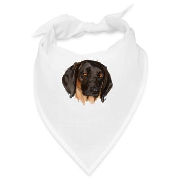 Bayerischer Gebirgsschweißhund - Bandana - Weiß - Vorne