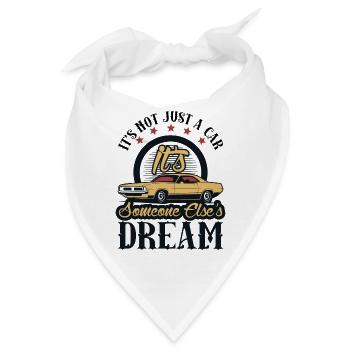 Muscle Car Auto Retro Geschenk - Bandana - Weiß - Vorne