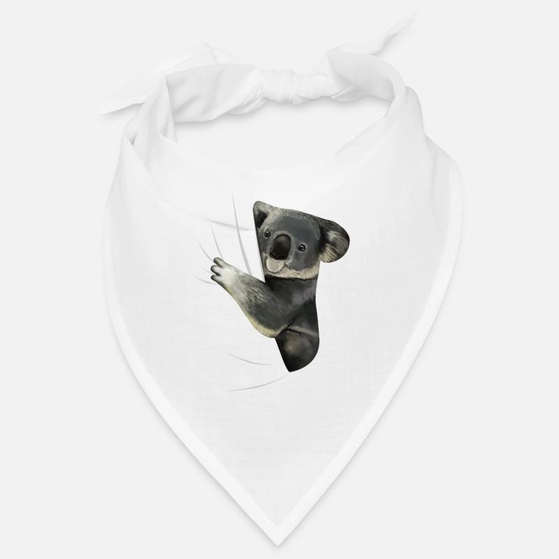 Koala Bear Koala Bear Koala Lover Gift - Bandana - blanc