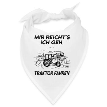 Traktor - Bandana - Weiß - Vorne