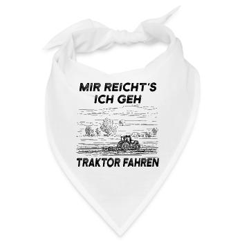 Traktor - Bandana - Weiß - Vorne