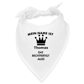 THOMAS - Bandana - Weiß - Vorne