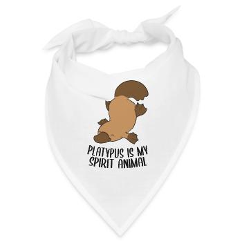 Schnabeltier ist mein Lieblingstier Niedliches - Bandana - Weiß - Vorne