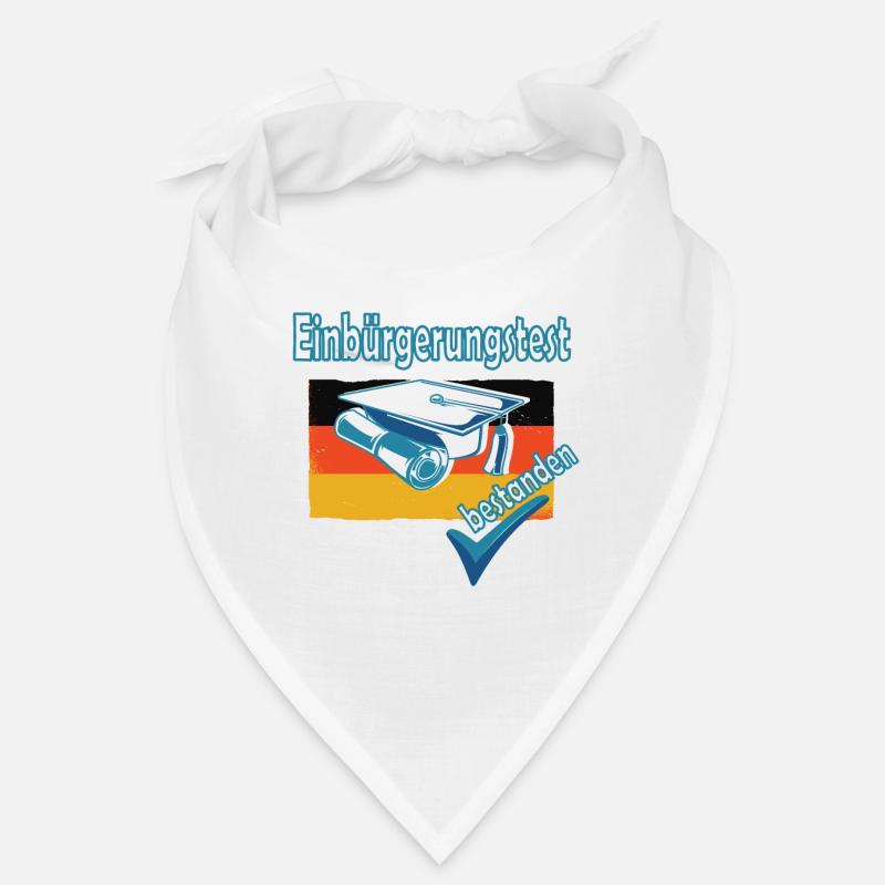 Integrationskurs Deutsch Einbürgerung Geschenk - Bandana - Weiß