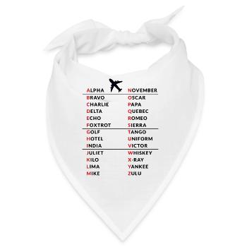 Amateur Amateurfunker Pilot Code Geschenk - Bandana - Weiß - Vorne