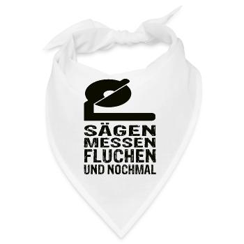 Handwerker - Bandana - Weiß - Vorne