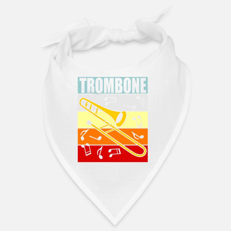 Posaune Trombone - Bandana - Weiß