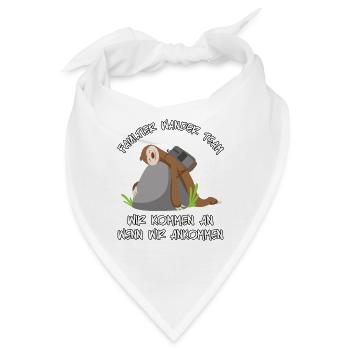 Faultier Wander Team Sloth Wandergruppe - Bandana - Weiß - Vorne