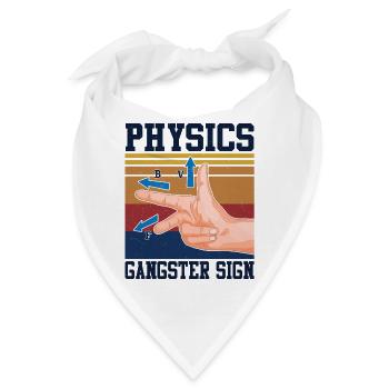 Physics Gangster Sign T-Shirt - Bandana - Weiß - Vorne
