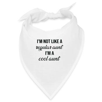 Tante, Tante Geschenk, Tante Geschenke, Geschenk für Tante, Tante - Bandana - Weiß - Vorne