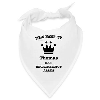 THOMAS - Bandana - Weiß - Vorne