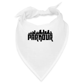 Parkour Parkourläufer Freerunning Freerunner Frees - Bandana - Weiß - Vorne