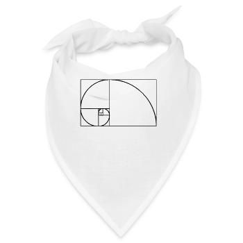 Fibonacci Tshirt - Bandana - Weiß - Vorne