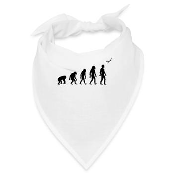 segelflug evolution Segelflug segeln Geschenk - Bandana - Weiß - Vorne