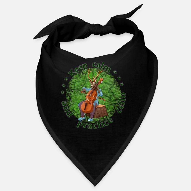 Keep calm practice cello cello reindeer Bandana