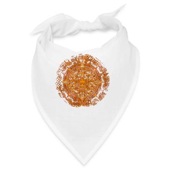 Azteken Mayas Aztekischer Kalender Mexiko - Bandana - Weiß - Vorne