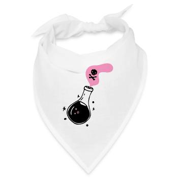 Gift Flasche Medizin Fläschchen Tinktur Poison - Bandana - Weiß - Vorne