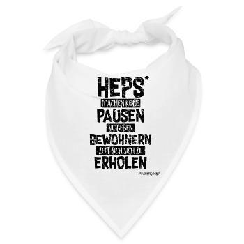 Soziale Arbeit keine Pausen Heilerziehungspfleger - Bandana - Weiß - Vorne