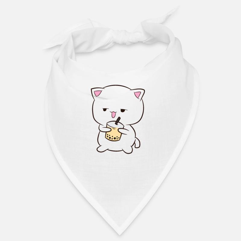 Boba Tea Cat avec Boba Tea Cat Bubble Tea Bandana