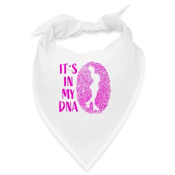 It´s in my DNA - Rollkunstlauf Rollschuh Pirouette - Bandana - Weiß - Vorne