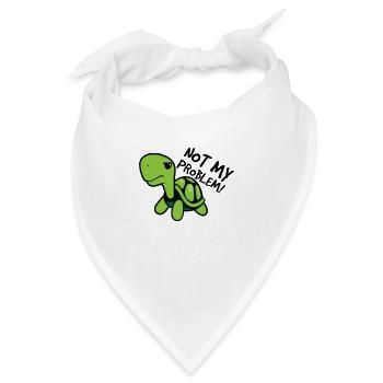 Nicht mein Problem - Bandana - Weiß - Vorne