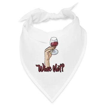 Wein nicht? - Bandana - Weiß - Vorne