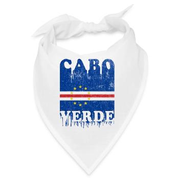 Cabo Verde 2020 Cap Verde Afrika Flagge Fahne - Bandana - Weiß - Vorne