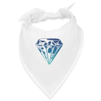Diamant - Bandana - Weiß - Vorne
