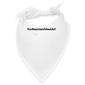 #schwarzwaldmädel Schwarzwald Bollenhut Hashtag - Bandana - Weiß - Vorne